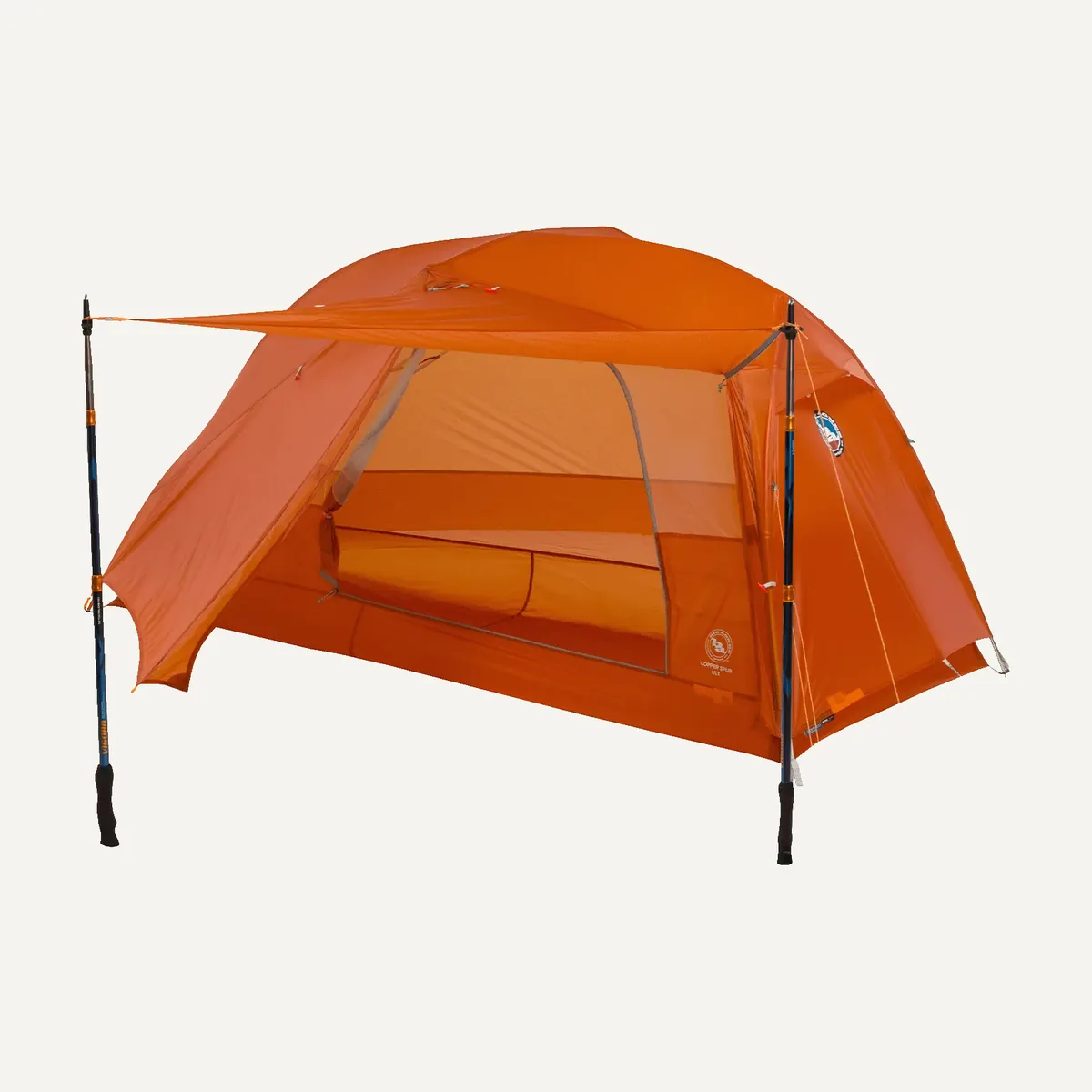 Big Agnes Copper Spur UL1 orange freestanding backpacking tent