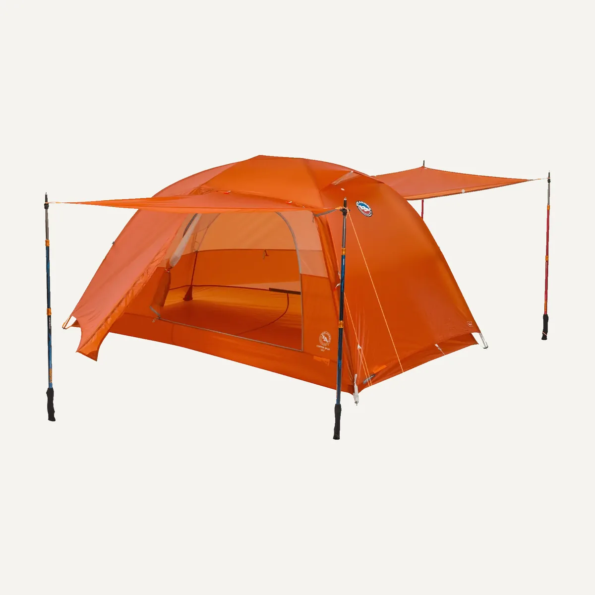 Big Agnes Copper Spur UL2 orange freestanding backpacking tent
